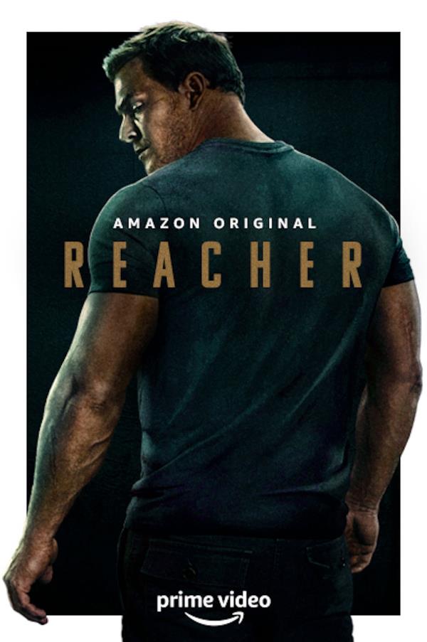Gaitano Guy Russo intensely looking at someone in Reacher season 2